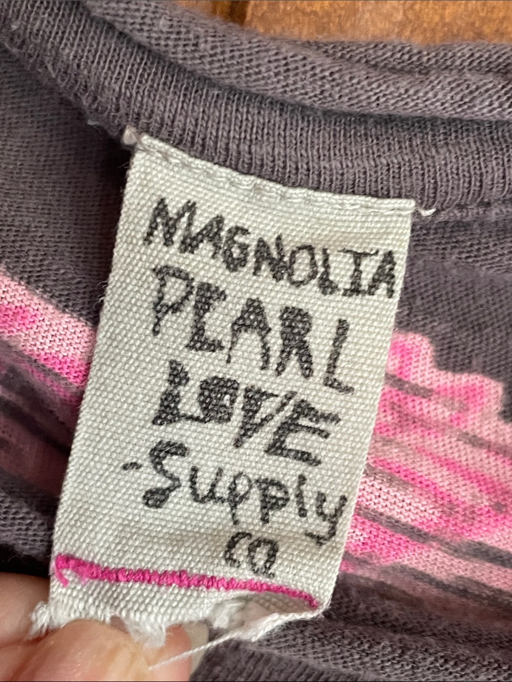 MAGNOLIA PEARL Classic Distressed Tee - Long Sleeve - Picture 3 of 12